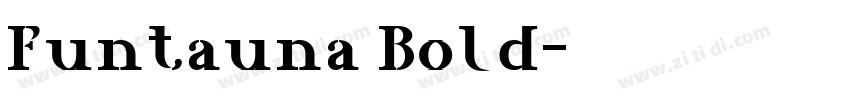 Funtauna Bold字体转换